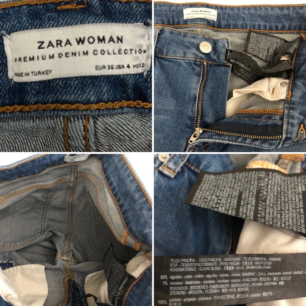 Rare l ZARA Hipster l Sz 4 l Ankle Mommy Jeans - Picture 16 of 16